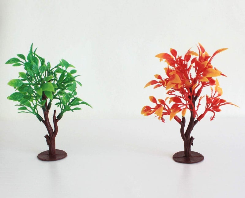 OrgMemory Upgrade Trees Cake Decorations, OrgMemory Model Trees with Bases, (19pcs, 3"-5.5"/7.5-14 cm), Ho Scale Trees, Diorama Supplies for Crafts or Cake Decorations - Image 5
